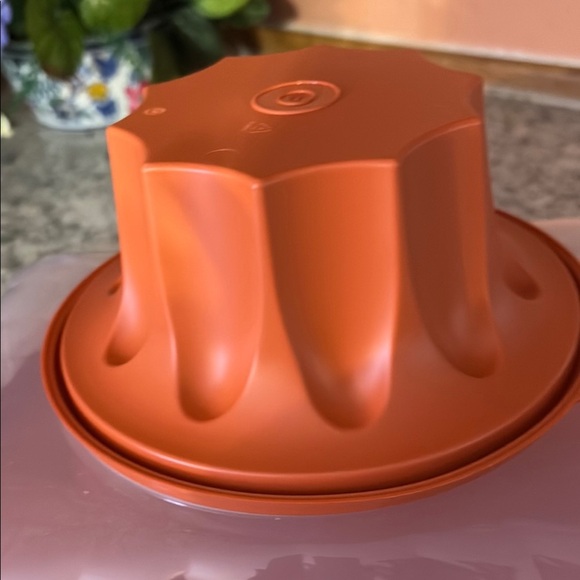 Party  jello  mold 10 1/2 tazasOrange Cake Carrier with Lid - Picture 3 of 5